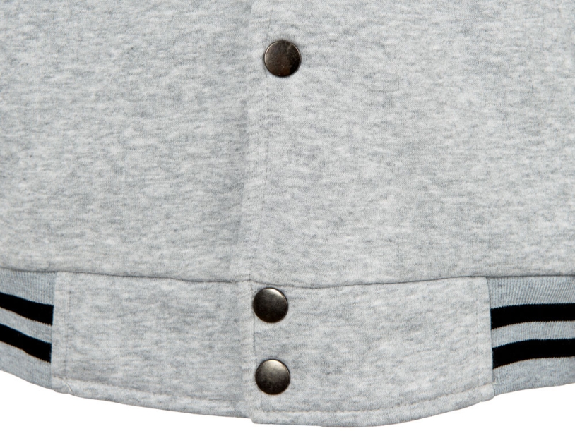 Бомбер Oxford, унисекс (серый меланж) 3XL (Изображение 12)