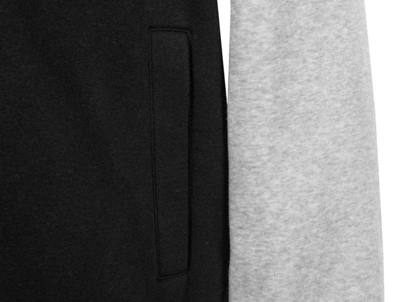 Бомбер Oxford, унисекс (черный/серый меланж) 2XL (Изображение 14)