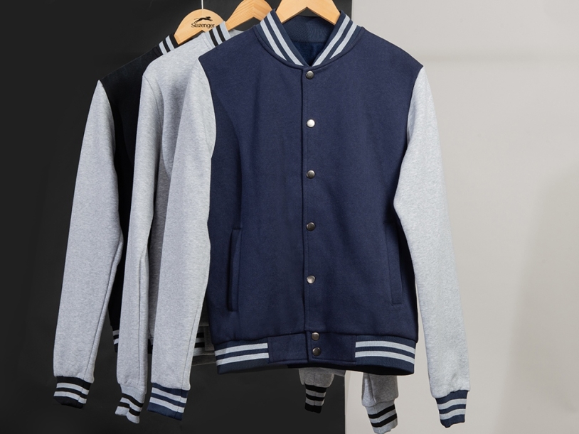 Бомбер Oxford, унисекс (черный/серый меланж) 2XL (Изображение 16)