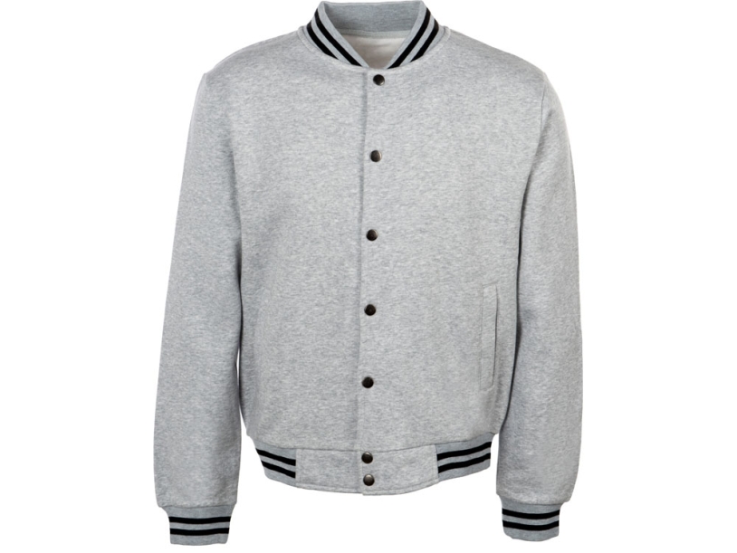 Бомбер Oxford, унисекс (серый меланж) XL (Изображение 9)