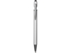 Ручка-стилус металлическая шариковая Sway Monochrome с цветным зеркальным слоем (серебристый/черный)  (Изображение 2)