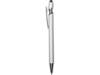 Ручка-стилус металлическая шариковая Sway Monochrome с цветным зеркальным слоем (серебристый/черный)  (Изображение 3)