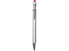 Ручка-стилус металлическая шариковая Sway Monochrome с цветным зеркальным слоем (серебристый/красный)  (Изображение 2)