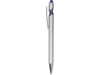 Ручка-стилус металлическая шариковая Sway Monochrome с цветным зеркальным слоем (серебристый/темно-синий)  (Изображение 3)