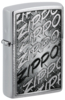 Зажигалка ZIPPO с покрытием Brushed Chrome, латунь/сталь, серебристая, 38x13x57 мм (Изображение 1)