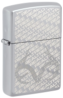 Зажигалка ZIPPO Reatree® с покрытием High Polish Chrome, латунь/сталь, серебристая, 38x13x57 мм