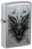 Зажигалка ZIPPO Dragon Design с покрытием Linen Weave, латунь/сталь, серебристая, 38x13x57 мм (Изображение 1)