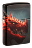 Зажигалка ZIPPO Dragon Design с покрытием 540 Matte, латунь/сталь, черная, 38x13x57 мм (Изображение 1)