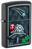 Зажигалка ZIPPO Ladybug Design с покрытием Black Matte, латунь/сталь, черная, матовая, 38x13x57 мм (Изображение 1)