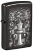 Зажигалка ZIPPO Chess Design с покрытием High Polish Black, латунь/сталь, черная, 38x13x57 мм (Изображение 1)