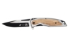 Нож складной Stinger, 120 мм, (черный/серебристый), материал рукояти: нержавеющая сталь/дерево (Изображение 1)