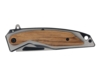 Нож складной Stinger, 120 мм, (черный/серебристый), материал рукояти: нержавеющая сталь/дерево (Изображение 2)