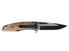 Нож складной Stinger, 120 мм, (черный/серебристый), материал рукояти: нержавеющая сталь/дерево (Изображение 3)