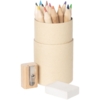Набор цветных карандашей Pencilvania Tube Plus, крафт (Изображение 1)
