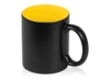Кружка с покрытием для гравировки Subcolor BLK, черный/желтый (Изображение 2)