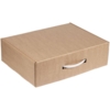 Коробка самосборная Light Case, крафт, с белой ручкой (Изображение 1)