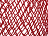 Авоська Dream из натурального хлопка с кожаными ручками, 25 л (красный) 25л (Изображение 3)