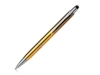 Ручка-стилус пластиковая шариковая (желтый)  (Изображение 1)
