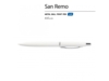 Ручка металлическая шариковая San Remo, софт тач (белый)  (Изображение 2)