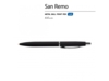 Ручка металлическая шариковая San Remo, софт тач (черный)  (Изображение 2)