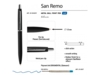Ручка металлическая шариковая San Remo, софт тач (черный)  (Изображение 3)