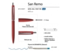 Ручка металлическая шариковая San Remo, софт тач (красный)  (Изображение 3)