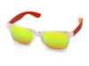 Очки солнцезащитные с зеркальными линзами Partymaker (белый/оранжевый)  (Изображение 1)