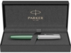 Ручка перьевая Parker Sonnet Essentials Green SB Steel CT (серебристый/зеленый)  (Изображение 11)