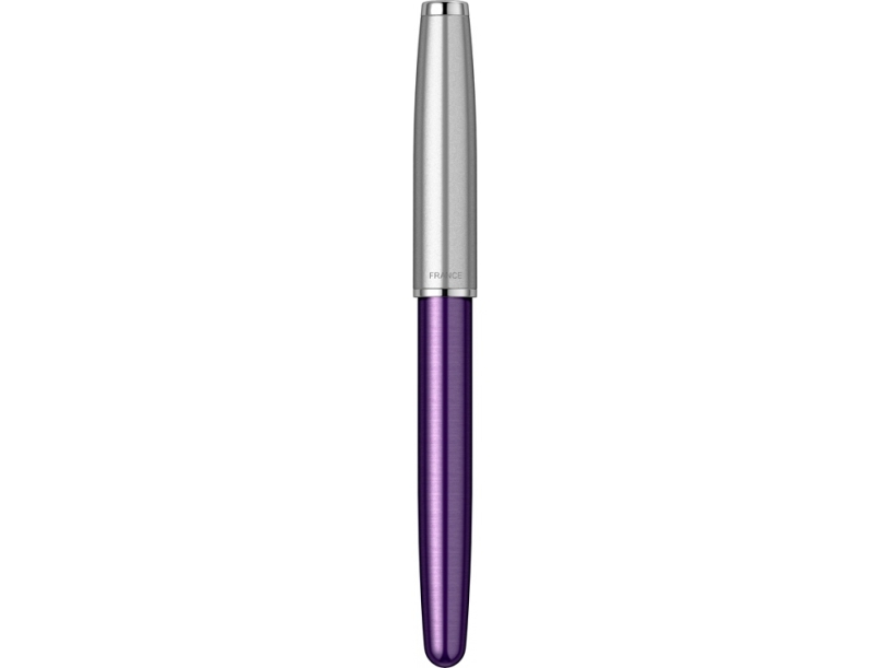 Ручка перьевая Parker Sonnet Essentials Violet SB Steel CT (серебристый/фиолетовый)  (Изображение 4)