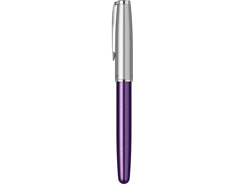 Ручка перьевая Parker Sonnet Essentials Violet SB Steel CT (серебристый/фиолетовый)  (Изображение 6)