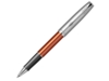 Ручка-роллер Parker Sonnet Essentials Orange SB Steel CT (оранжевый/серебристый)  (Изображение 1)