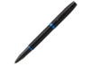 Ручка-роллер Parker IM Vibrant Rings Flame Blue (черный/синий)  (Изображение 1)