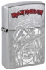 Зажигалка ZIPPO Iron Maiden с покрытием Street Chrome, латунь/сталь, серебристая, 38x13x57 мм (Изображение 1)