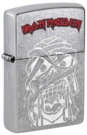 Зажигалка ZIPPO Iron Maiden с покрытием Street Chrome, латунь/сталь, серебристая, 38x13x57 мм