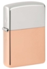 Зажигалка ZIPPO Bimetal с двойным металлическим покрытием, медь/латунь/сталь, медная, 38x13x57 мм (Изображение 1)