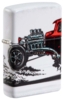Зажигалка ZIPPO Hot Rod Design с покрытием 540 Matte, латунь/сталь, белая, матовая, 38x13x57 мм (Изображение 1)
