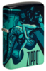 Зажигалка ZIPPO Mermaid Design с покрытием 540 Matte, латунь/сталь, черная, матовая, 38x13x57 мм (Изображение 1)