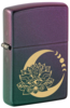 Зажигалка ZIPPO Lotus Moon с покрытием Iridescent, латунь/сталь, черная, 38x13x57 мм (Изображение 1)