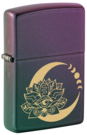 Зажигалка ZIPPO Lotus Moon с покрытием Iridescent, латунь/сталь, черная, 38x13x57 мм