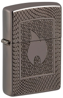 Зажигалка ZIPPO Armor® с покрытием Black Ice®, латунь/сталь, чёрная, 29x10x60 мм