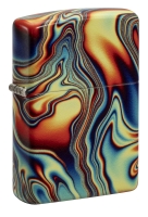 Зажигалка ZIPPO Swirl с покрытием Glow In The Dark Green, латунь/сталь, разноцветная, 38x13x57 мм