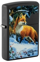 Зажигалка ZIPPO Linda Picken с покрытием Black Matte, латунь/сталь, черная, 38x13x57 мм