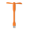 Настольный USB вентилятор (оранжевый) (Изображение 2)