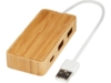 USB-концентратор Tapas из бамбука, натуральный (Изображение 1)