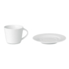 Капучино чашка и блюдце (белый) (Изображение 4)