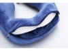 Подушка для путешествий с эффектом памяти, с капюшоном Hooded Tranquility Pillow, синий (Изображение 7)