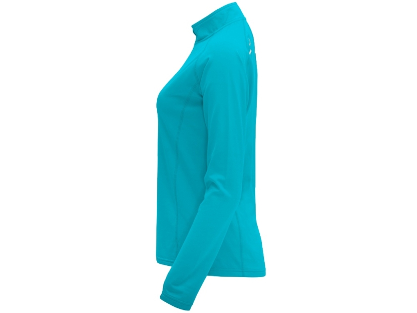 Толстовка с воротом на молнии Melbourne женская (бирюзовый) 2XL (Изображение 3)