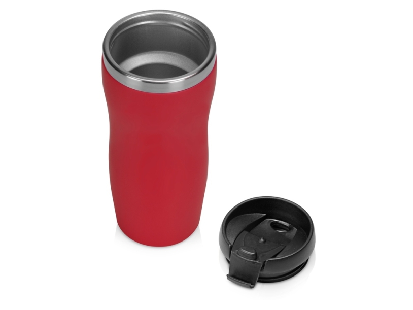 Термокружка Mony Steel soft-touch (красный)  (Изображение 2)