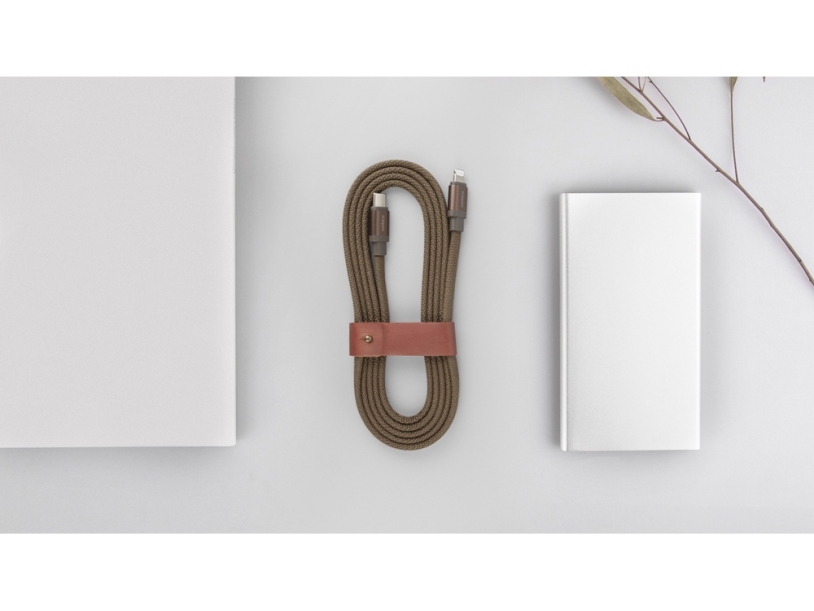 Кабель USB-C - Lightning MFI LINK-C, QC/PD, 1.5 м (оливковый)  (Изображение 5)