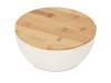 Салатник Bowl с бамбуковой крышкой, бежевый (Изображение 1)